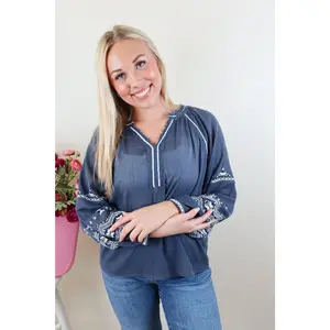 Liverpool Insignia Blue Raglan Top