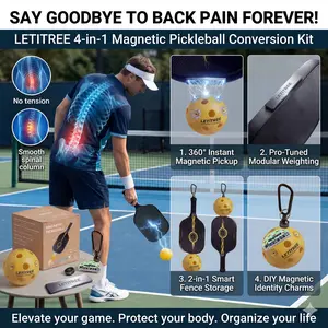 Say Goodbye to Back Pain!  100% Effective No-Bend Magnetic Pickleball Pickup System