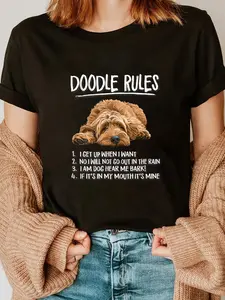 100% Cotton Funny Rules Napping Goldendoodle Doodle Dog Lover T-Shirt