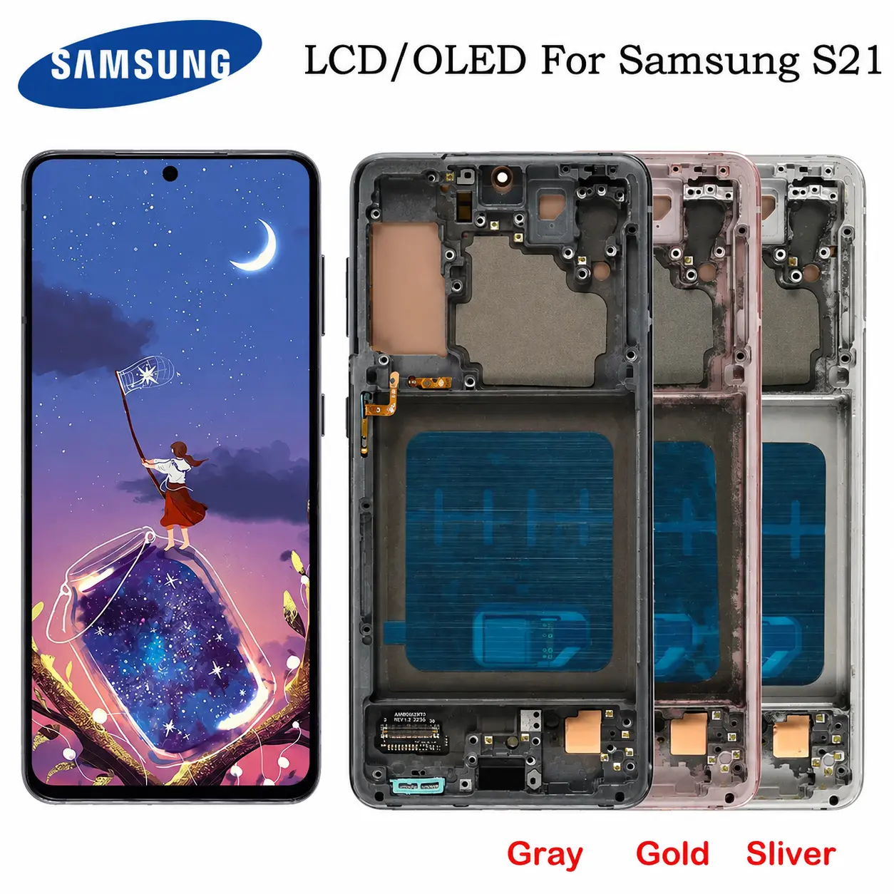 For Samsung Galaxy S21 5G SM-G991U Incell LCD Screen Touch Digitizer Replacement