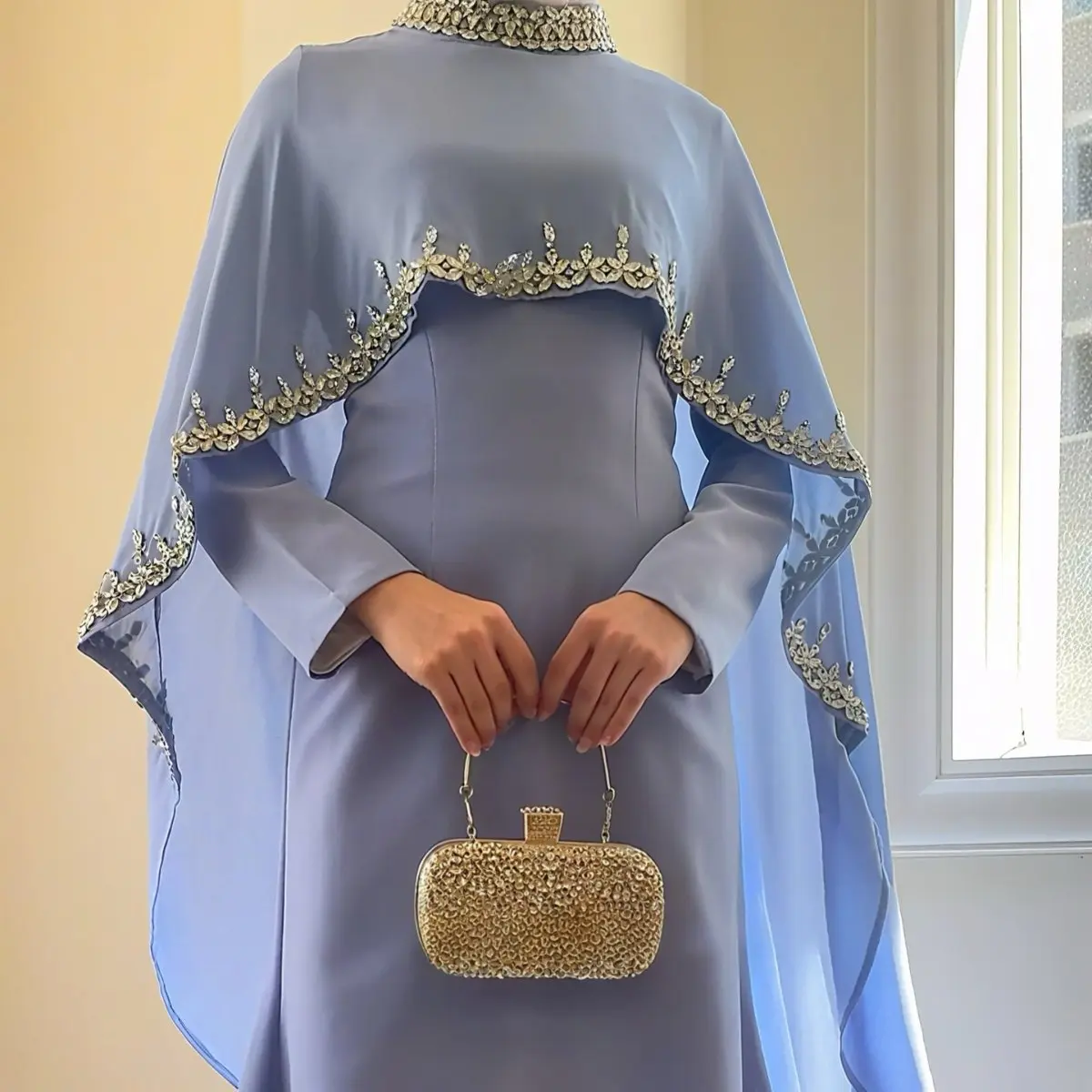 evening abaya dress Mocha Grace Tiered Flared Maxi Abaya Dress 3XL[+$3.99] / 58[+$4.99] main image 0