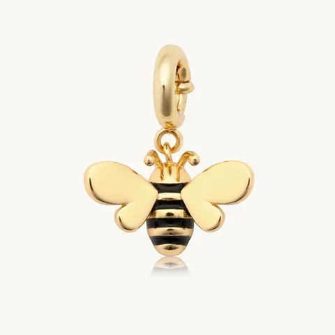 Little Words Project - Bee Charm, Cute Bracelet Charm Add-On for Beaded Kindness Bracelets
