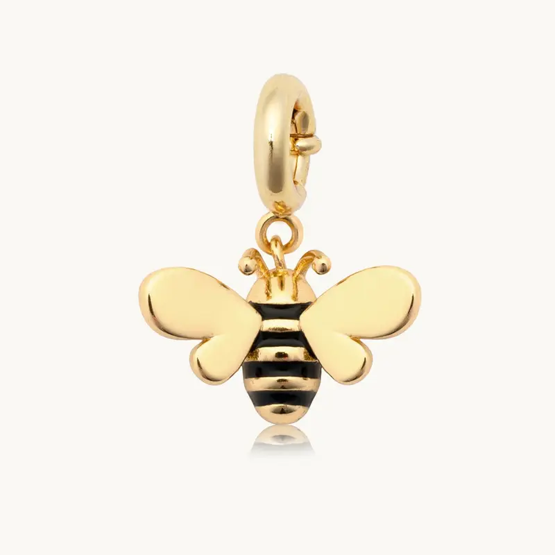 Little Words Project - Bee Charm, Cute Bracelet Charm Add-On for Beaded Kindness Bracelets