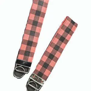 Faux Leather Wristlet Keychain - Stylish Design for Everyday Use