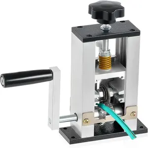 Manual Stripping Machine, 0.07 Inch - 1 Inch Wire Stripper, 1.5-25mm Cable Stripping Tool, Copper Wire Stripper with 2 Feed Plates, Hand Tools