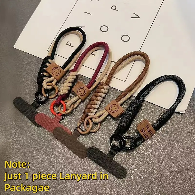 Universal Phone Lanyard, Double Layer Braided Nylon Phone Lanyard, Adjustable Phone Lanyard, Phone Wristband, Phone Strap, Cellphone Charm, Phone Accessories for Women & Men, Mobile Phone Lanyard