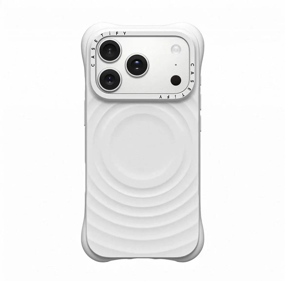 CASETiFY Ripple Case - White Magsafe for iPhone 17 Pro Max / iPhone 17 Pro / 17 Air / 16 Pro max / 16 Plus / iPhone 15 Pro Max /14 Plus