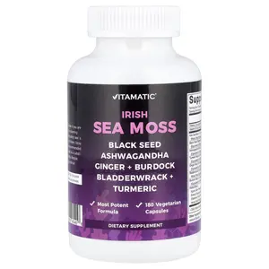 Vitamatic Irish Sea Moss, 180 Vegetarian Capsules