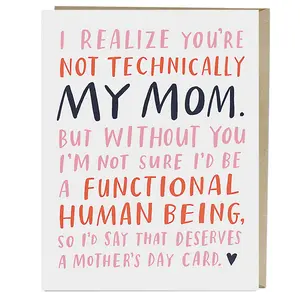 Not Technically My Mom Mother's Day Card