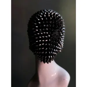 Spike Fabric Mask - Black/Silver