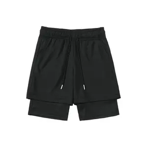 Men’s 2-in-1 Athletic Shorts with Built-in Compression Liner, Lightweight Quick-Dry Running Gym Shorts with Drawstring Waist and Pockets