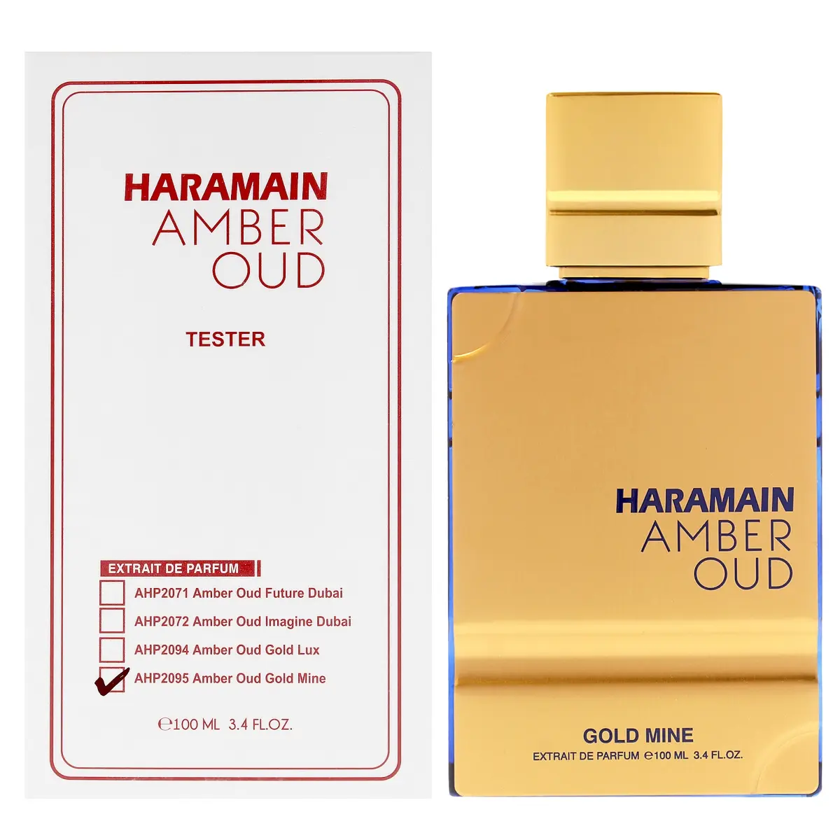 Al Haramain I0162826 Gold Mine 3.4 oz Amber Oud Extrait De Parfum Spray - Long Lasting Unisex Fragrance with Value, Reliable Performance, Durability, Efficiency