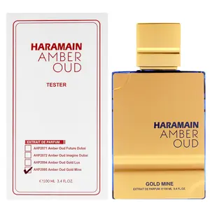 Al Haramain I0162826 3.4 oz Amber Oud Extrait De Parfum Spray for Unisex - Gold Mine