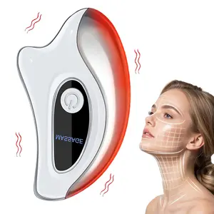 Electric Gua Sha Facial Massage Tool, Heated Vibration Gua Sha Facial Scraping Board Scraper for Back Body