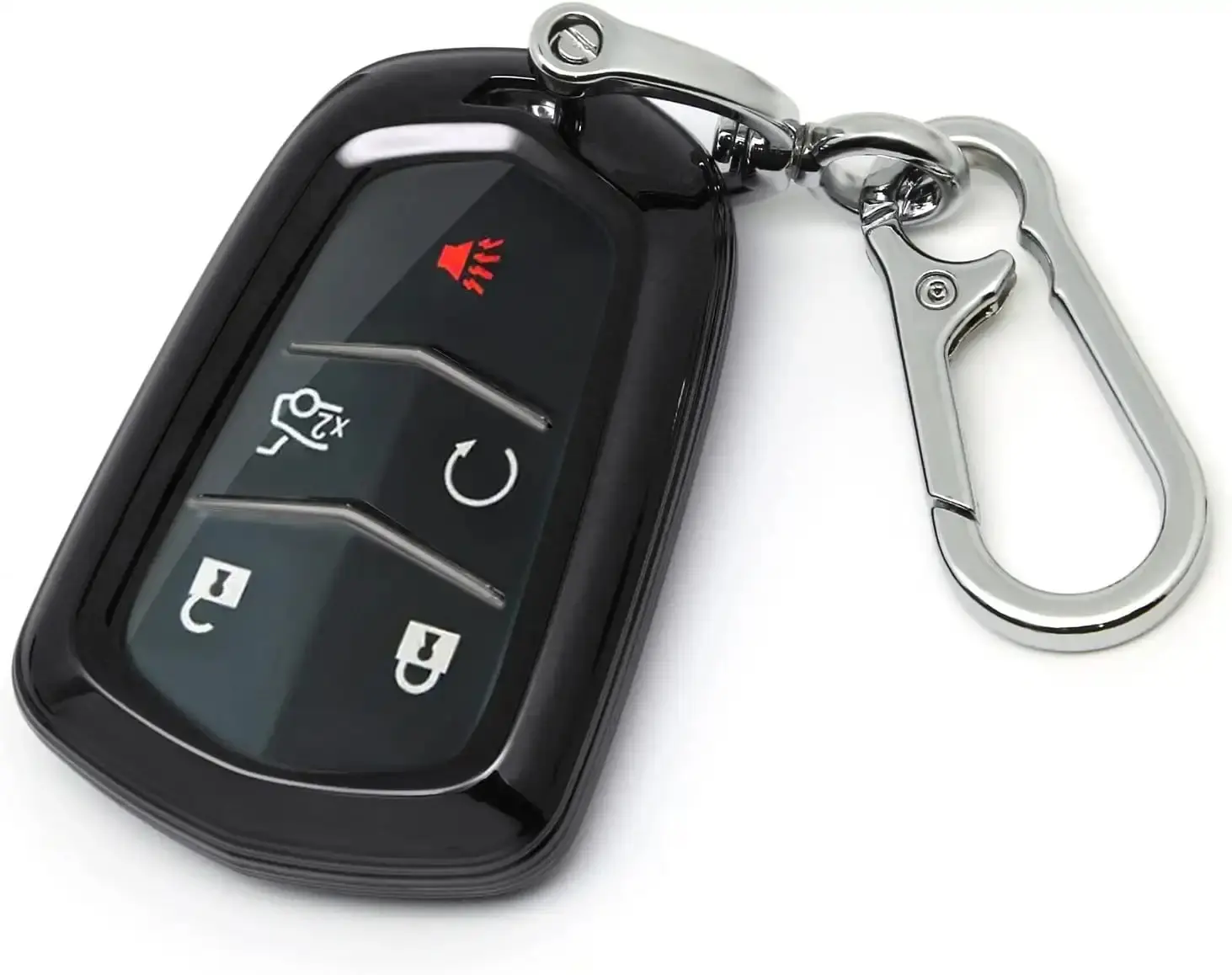Key Case + Metal Key Chain (Black)