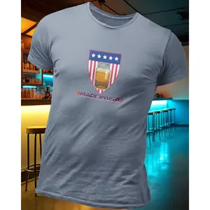 Moonshine MADE IN USA T-Shirt - Short Sleeve Design with Moonshine Logo and Authentic USA Packaging