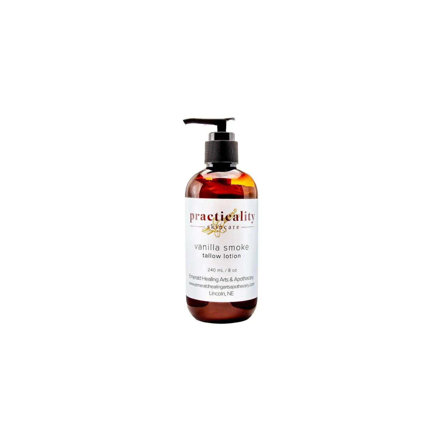 Practiceability Vanilla Smoke Tallow Lotion 240 mL - Radiant Healing & Aromatherapy with Glycerin for Moisture and Body Care