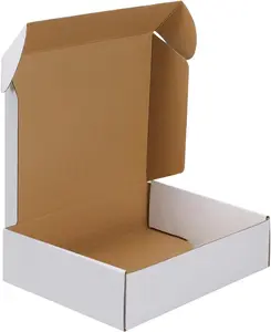 Shipping Boxes Set of 1, 12x9x4 inches , White Corrugated Cardboard Mailer Box for Packing, Mailing, Small Business