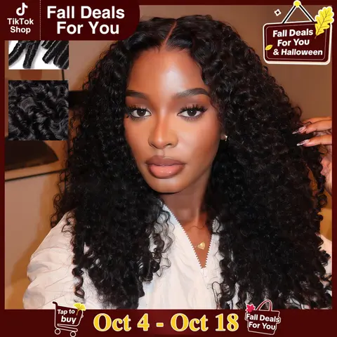 【Lowest price】After Black 13x6 Lace Front Wigs Human Hair Burmese Curly Wig for Black Women 180% Density HD Lace Frontal Human Hair Pre Plucked Human Hair Wigs with Spiral End Natural Color Human Hair Wear for Beginner #tiktokshopstockup #SohoChic