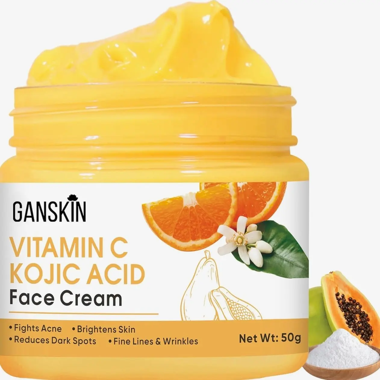Kojic Acid Cream – Skin Brightening Cream for Dark Spots & Uneven Tone – For Face & Body, Including Intimate Areas – Kojic Acid Lotion for a Brighter, Radiant Look
