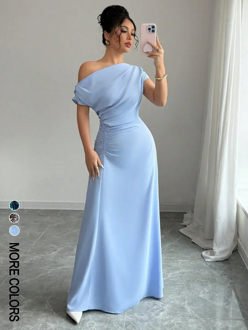 princess polly baby blue dress Women's Black Bodycon Long Sleeve Bardot Dresses main image 0