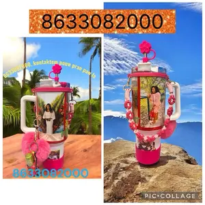 40 oz Personalized Sublimation Tumbler with Handle 8633082000 Customized Design for Unique Gifts Drinkware Water Bottles Portable Washable