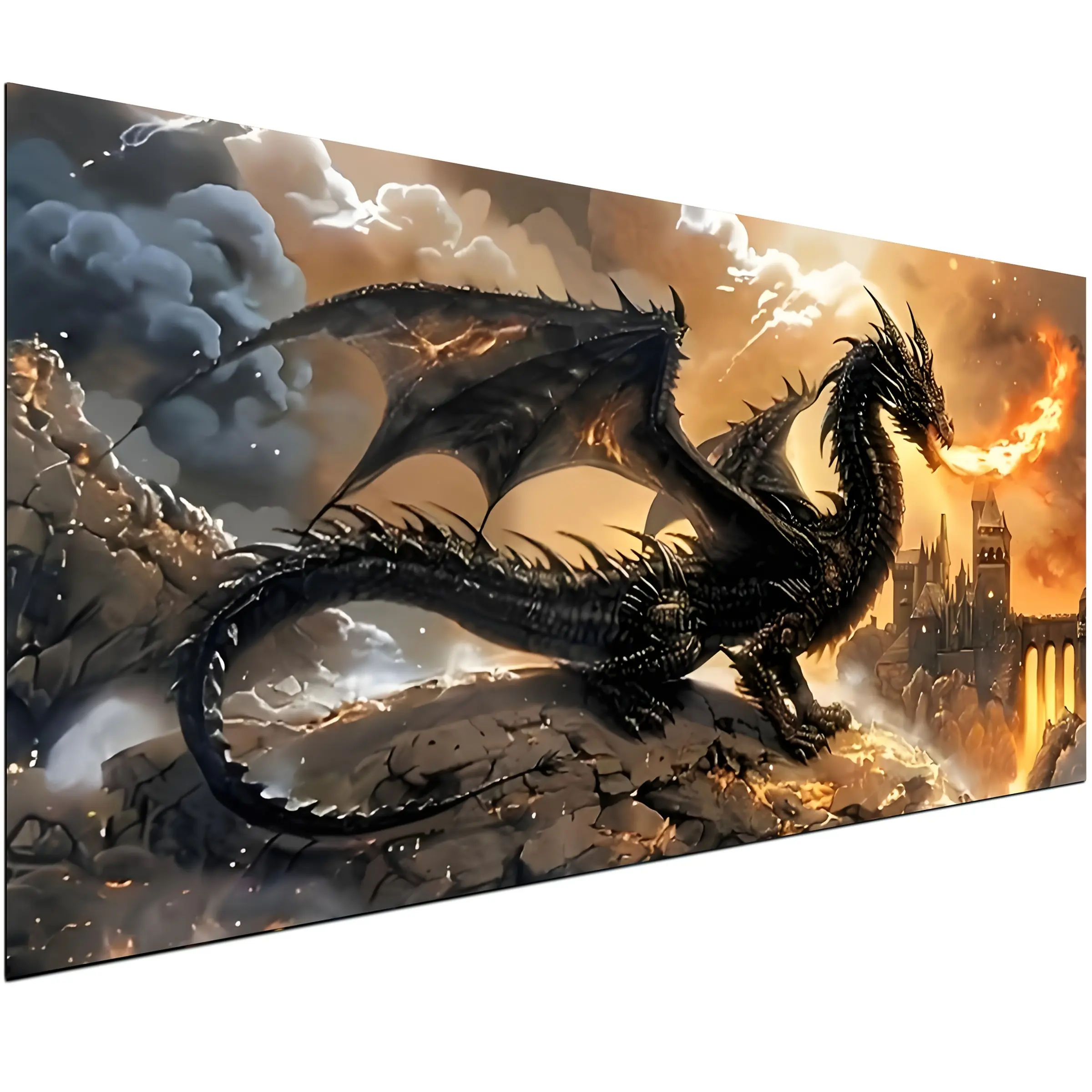 Large Size Dragon Diamond Painting Kits for Adults, DIY 5D Diamond Art Kits for beginner,Full Round Drill Diamond Dots,Paintings with Diamonds,Mosiac Gem Art and Crafts,Home Decor 31.5x15.7inch