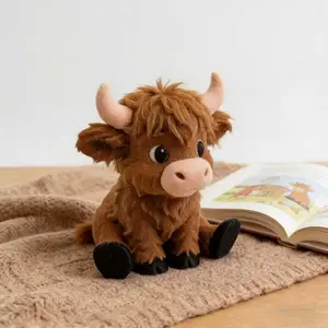 Highland Cow 3D Printed Statue, Animal Figurine, Desktop Decorative Ornament, Holiday Gift, Christmas Present, Small Sculpture