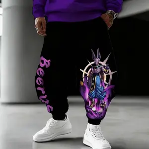 Unisex Dragon Boll Beerus Anime Sweatpants Men Women Jogger Pants Casual Streetwear HipHop Trousers Gym Wear Autumn Winter Trend XOL