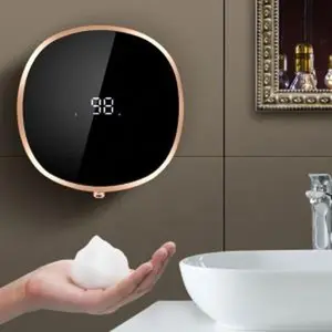 Non-contact Automatic Soap Dispenser Liquid Foam Machine Infrared Sensor Electric Hands Free Hand Sanitizer Tool Plastic Black