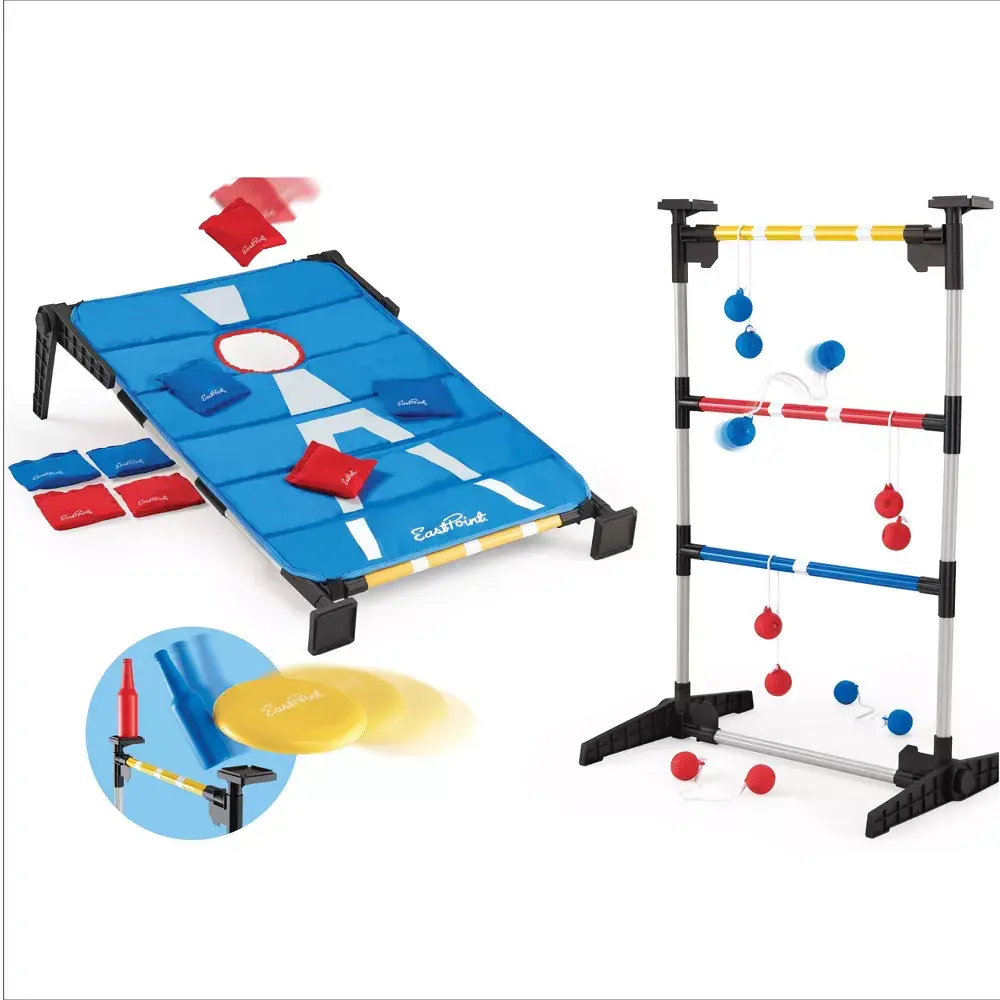 EastPoint 3-in-1 Cornhole Ladderball Bottle Smash Outdoor Game, Fabric, Unisex EastPoint 3-in-1 Cornhole Ladderball Bottle Smash Outdoor Game, Fabric, Unisex