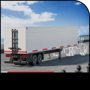 Cargo Van Trailer Transport Series Building Block Model, Building Block Sets, DIY Creative Shipping Container Brick Toys Set, Birthday Gift