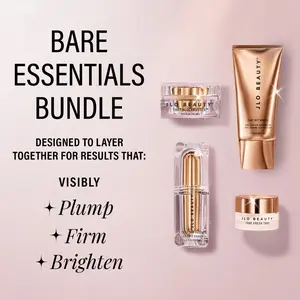 JLO BEAUTY Bare Essentials Bundle - TikTok Exclusive Best-Sellers, Includes Olive Cleanser, Serum, Mask for Smooth Skin