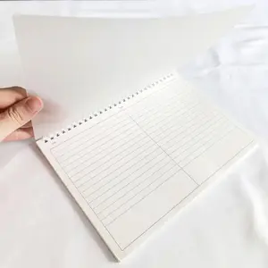 1 PVC soft cover coil notebook - Horizontal column layout design, B5 size, suitable for study notes | work records | DIY diaries | mind maps, applicable to students and office workers