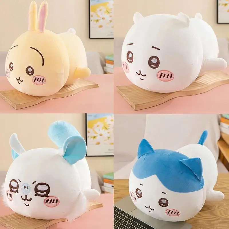 30cm Chiikawa Series Hachiware Long Cuddly Stuffed Animal - Kawaii Cute Collectibles, Chibi Anime Character Plush Toy, Soft Pillow Ornament, Girl's Birthday Gift, Cuddly Stuffed Animals
