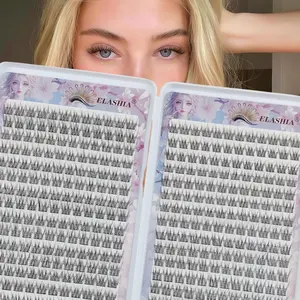 Fish Tail Three-Part Single Cluster Lazy Beginner Daily False Eyelashes Natural Bare Skin Realistic Segmented, Easy to Wear