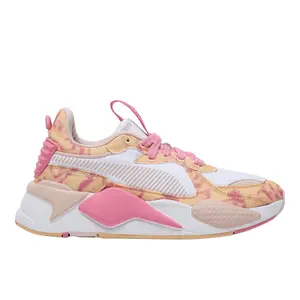 PUMA Womens Rs-X Dream Graphic Lace Up Sneakers Shoes Casual - Orange, Pink, White