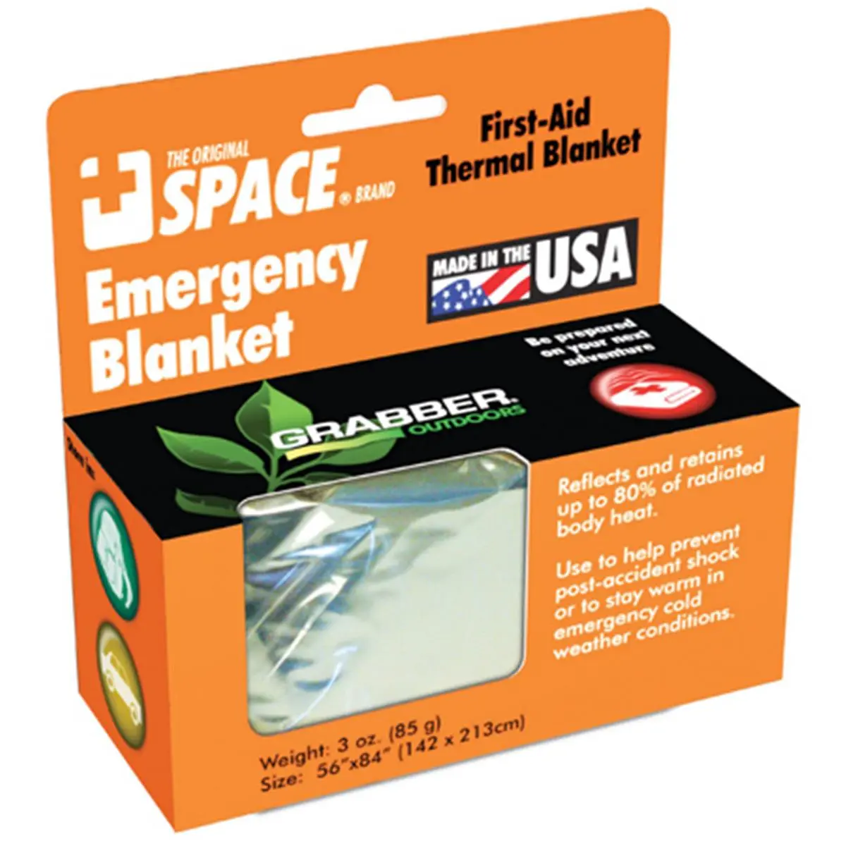 Space Survival Emergency Blanket - Silver, Camping Gear, Sports & Outdoor Hiking Safety Equipment, Survival Equipment, Unisex, Reflective, Flexible, Heat Reflection, Emergency Warmth, Pocket-Sized Pack, Windproof Layer, Compact Fold
