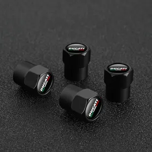 4pcs Cnc Aluminum Tire Valve Air Port Cover Cap, Motorcycle Accessories for Ducati Hypermotard 950 939 821 796 Sp 1100 1200s