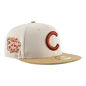 New Era 59Fifty Chicago Cubs 1908 WS Family Nights Pack Men Fitted Hat Khaki/Brown