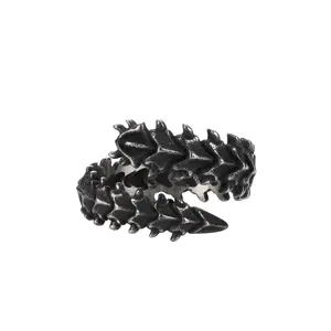 GTHIC Centipede Gothic Ring Stainless Steel Statement Jewelry for Men Women Father's Day Gift Size 7-13