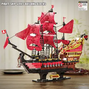 Pirate Ship Building Blocks Toy, Creative and Educational Building Blocks Model, Building Toys for Teenager and Adults, Building Set, Building Block Sets