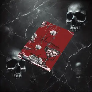 Mortality Embraced Macabre Grace Hardcover Journal (Red)