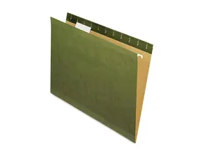 Pendaflex X-Ray Hanging File Folders 1/5 Tab Letter Standard Green 25/Box 415215