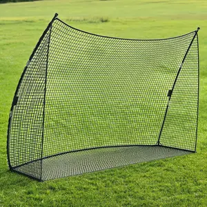 Foldable Golf Practice Hitting Net 10x7x3FT Durable Impact Resistant Golf Swing Training Net Easy Assemble Indoor Outdoor Backyard Golf Training Net With Convenient Carry Bag