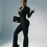 Women's Zipper Sport Yoga Jumpsuit, Casual Long Sleeve Slim-Fitting Below Ankle Pants, Daily Wear Fashion Home Commute Clothing, Sporty Comfy Jumpsuit, Workout Jumpsuits, Workout Fitness Jumpsuit