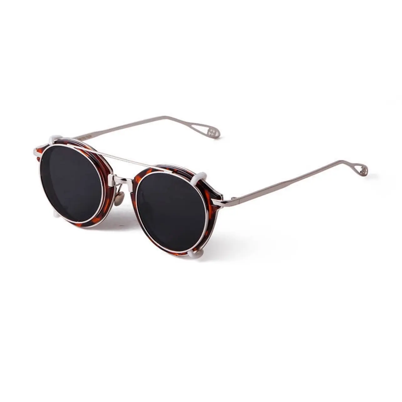 Unisex Classic Double-Lens Retro Steampunk Sunglasses - Vintage, Anti-Light, Aesthetic, Old-Style Eyewear for Men and Women, Vintage Sunglasses, Anti-Light Men's Sunglasses