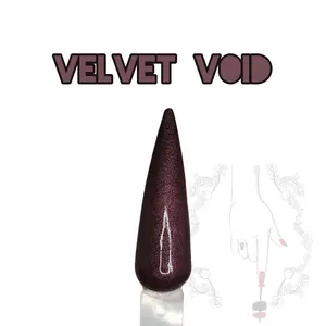 Velvet Void | Plum Red Nail Dip Powder, Red Dip Nail Powder for Nail Art, Vampy acrylic nails