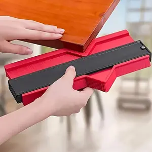 1pc Adjustable Contour Gauge Duplicator - Precision Irregular Shape & Corner Measuring Tool, Durable ABS Plastic Ruler for DIY Woodworking, Carpet, Tile Installation, with Inch/Cm Scale