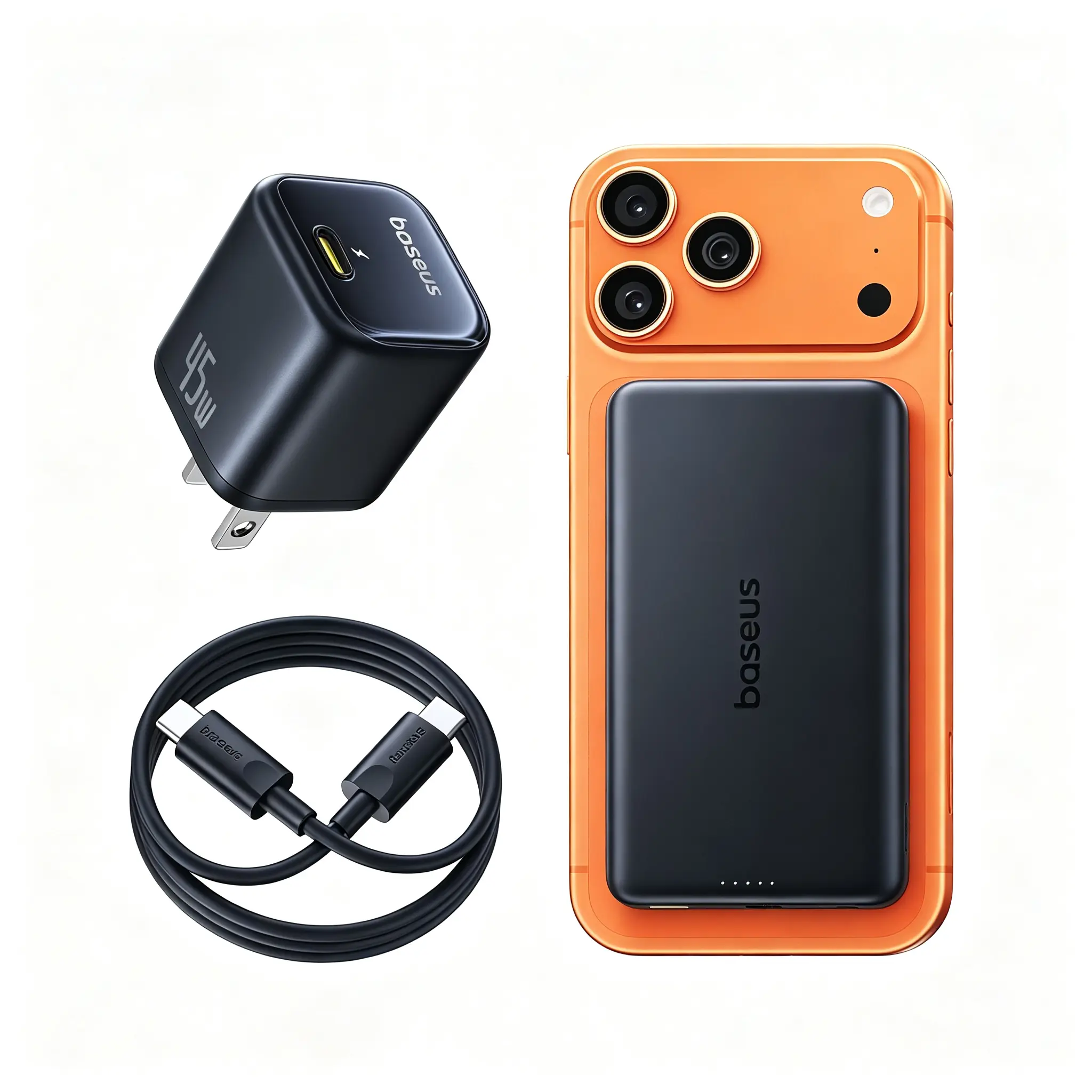 Power Bank + 45W Fast Charger 2pcs